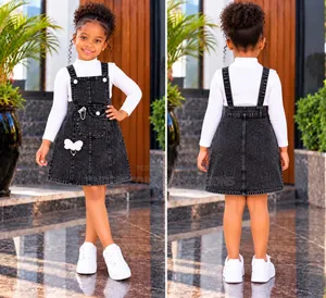 2pc Dunguaree Skirt Set