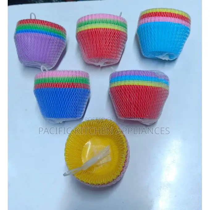 Reusable Silicone Cupcake & Muffin Baking Cups Set