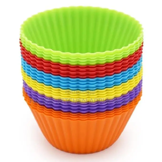 Silicone Baking Cups Set Large Reusable Cupcake Liners