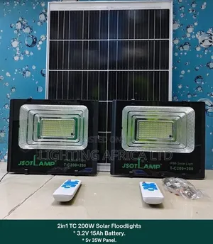 2 in 1 Jsot 200 Watts Dual Solar Floodlight Complete Remote Control