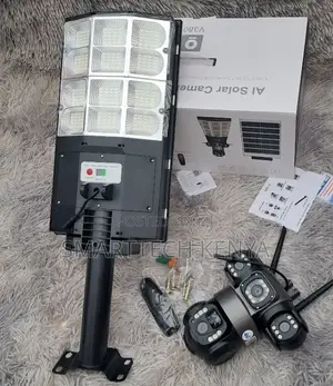 V380 Pro Solar Street Light PTZ Flood Light 4G Camera 180W