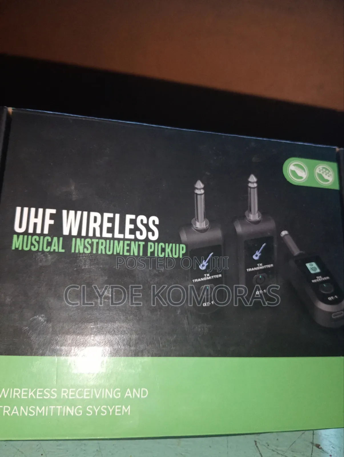 Imaginea Dual Guitar Uhf Wireless Musical Instrument Pick Up