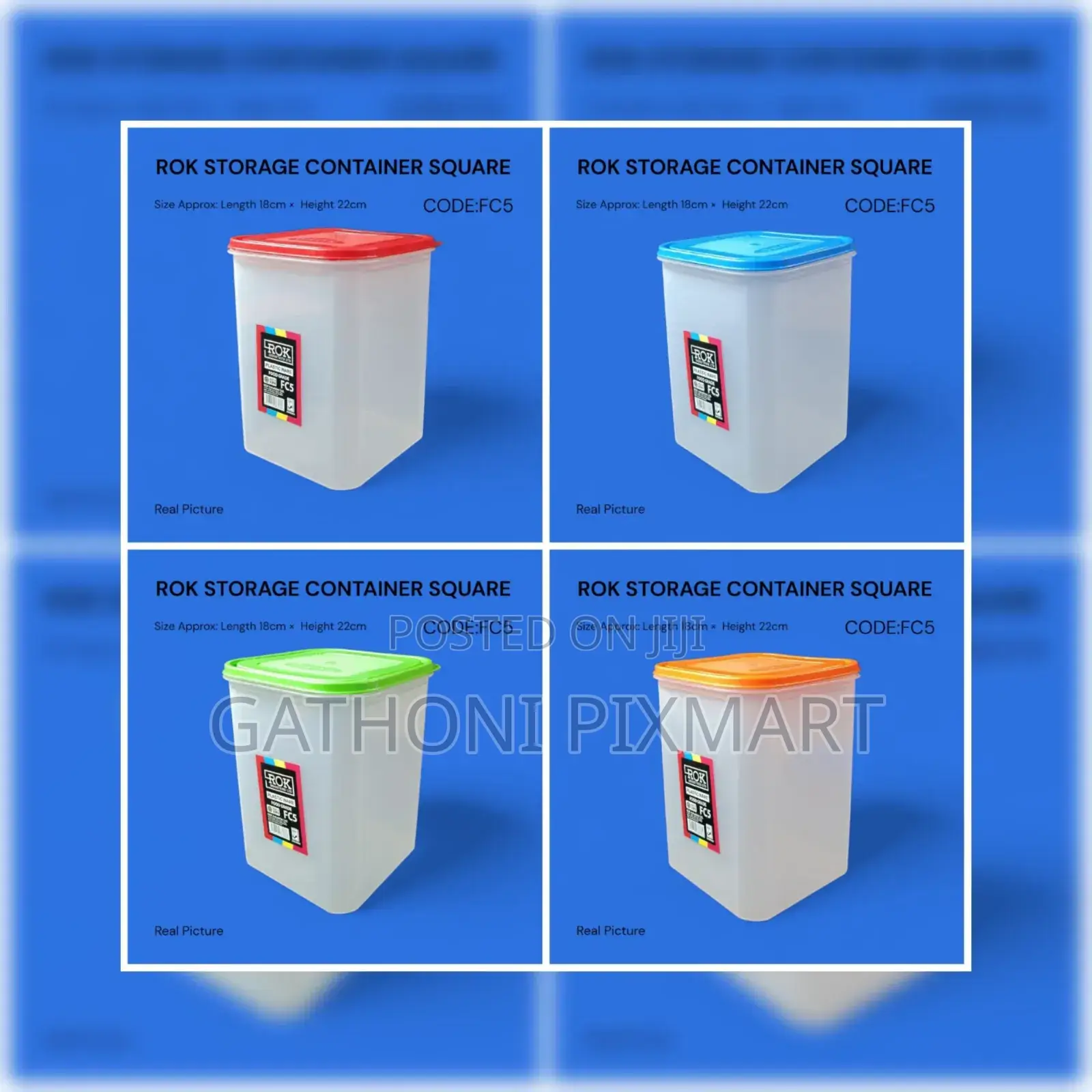 ROK Square Food Storage Container FC5 – Clear & Durable