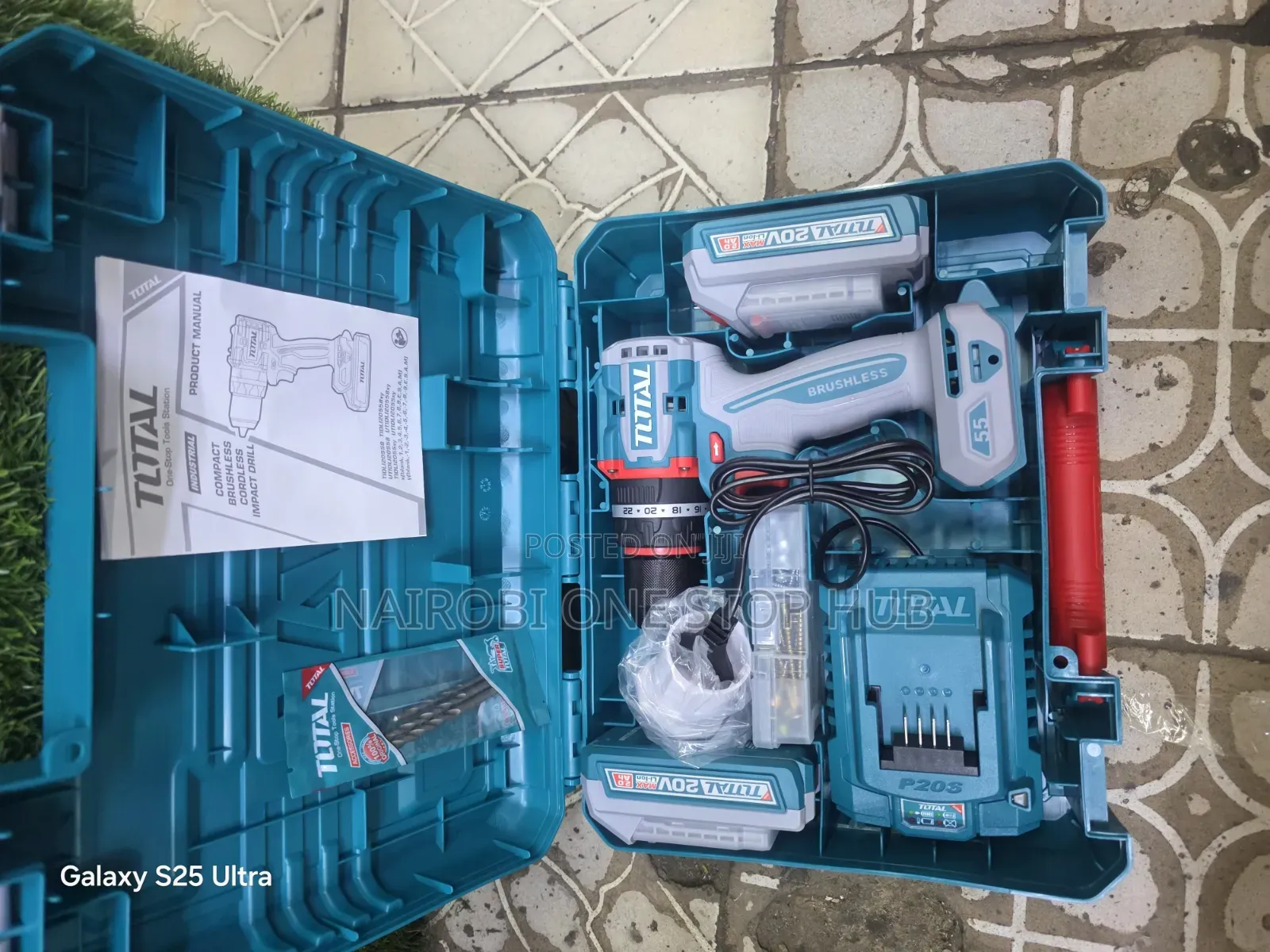 Total 55NM Cordless Drill 20V