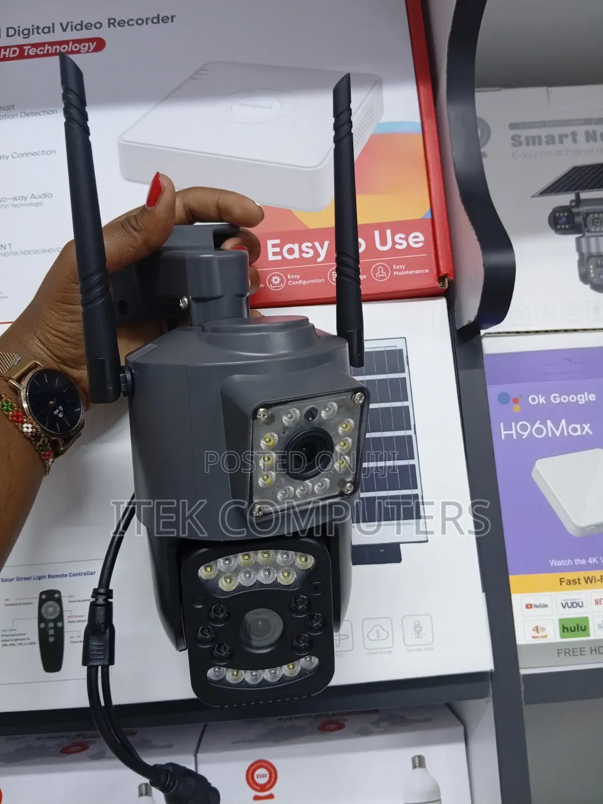 Monitor Business Premises Using V380 Pro 4G Dual Lens Camera