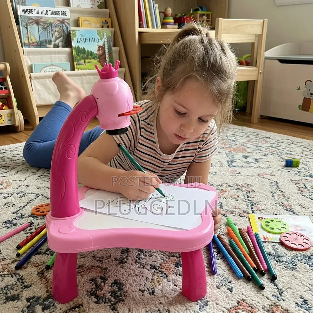Educational Kids Art Drawing Projector Table