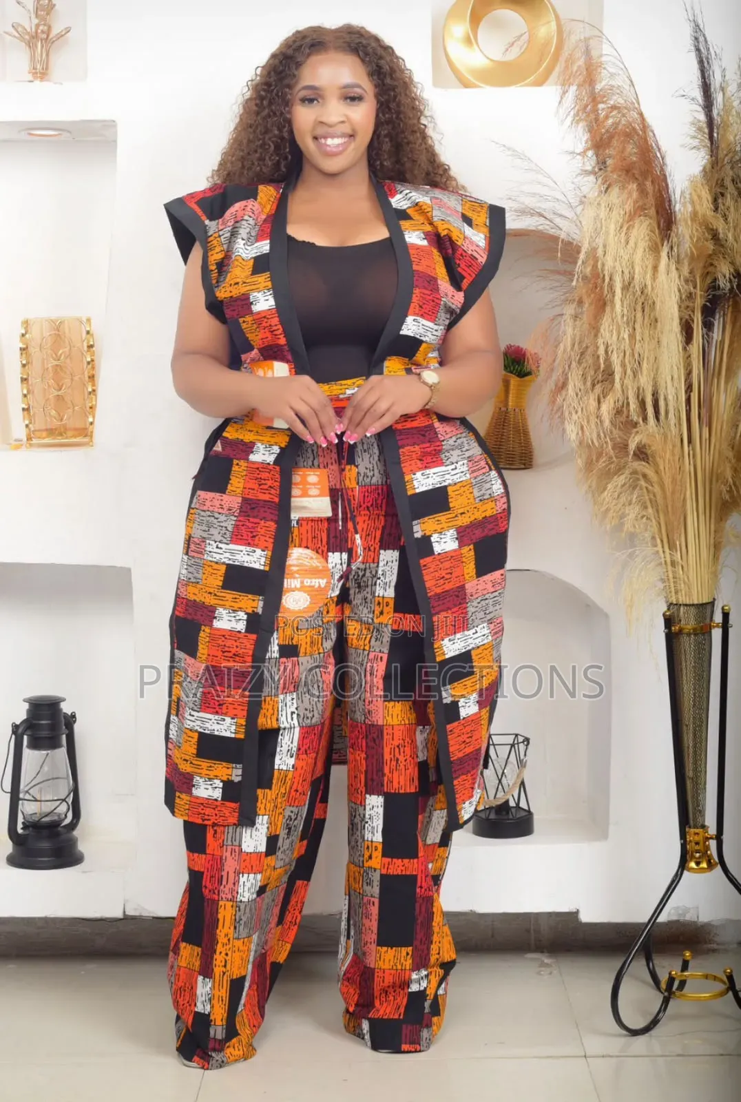 African Kimono+Pallazo Set