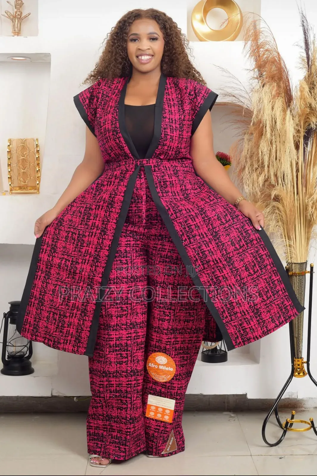 African Kimono+Pallazo Set