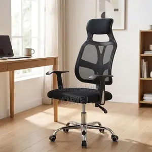 Office Chair : High-Back Mesh Office Secretary Chair