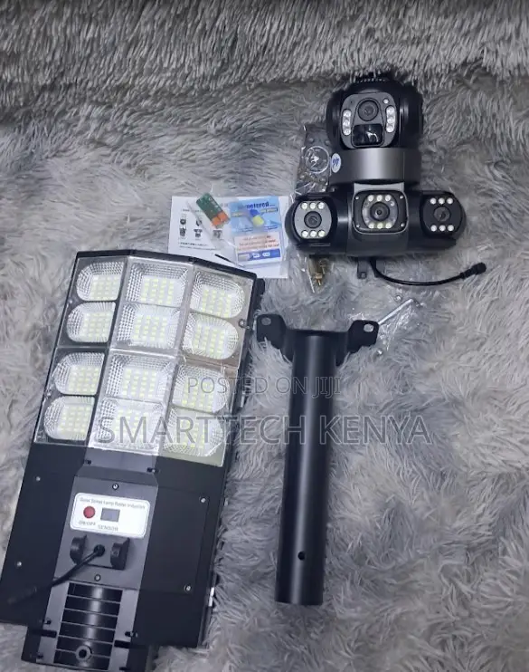 Solar Light Wireless 4G Solar CCTV Camera Outdoor TRIPLE Lens