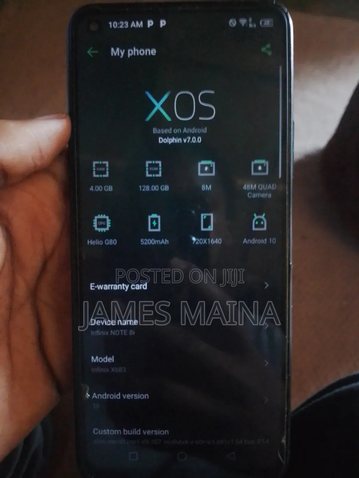 Infinix Note 8i (x683) 128 GB Black