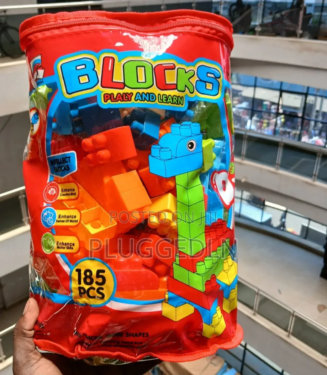 185-Piece "Blocks Play and Learn" Educational Building Set.