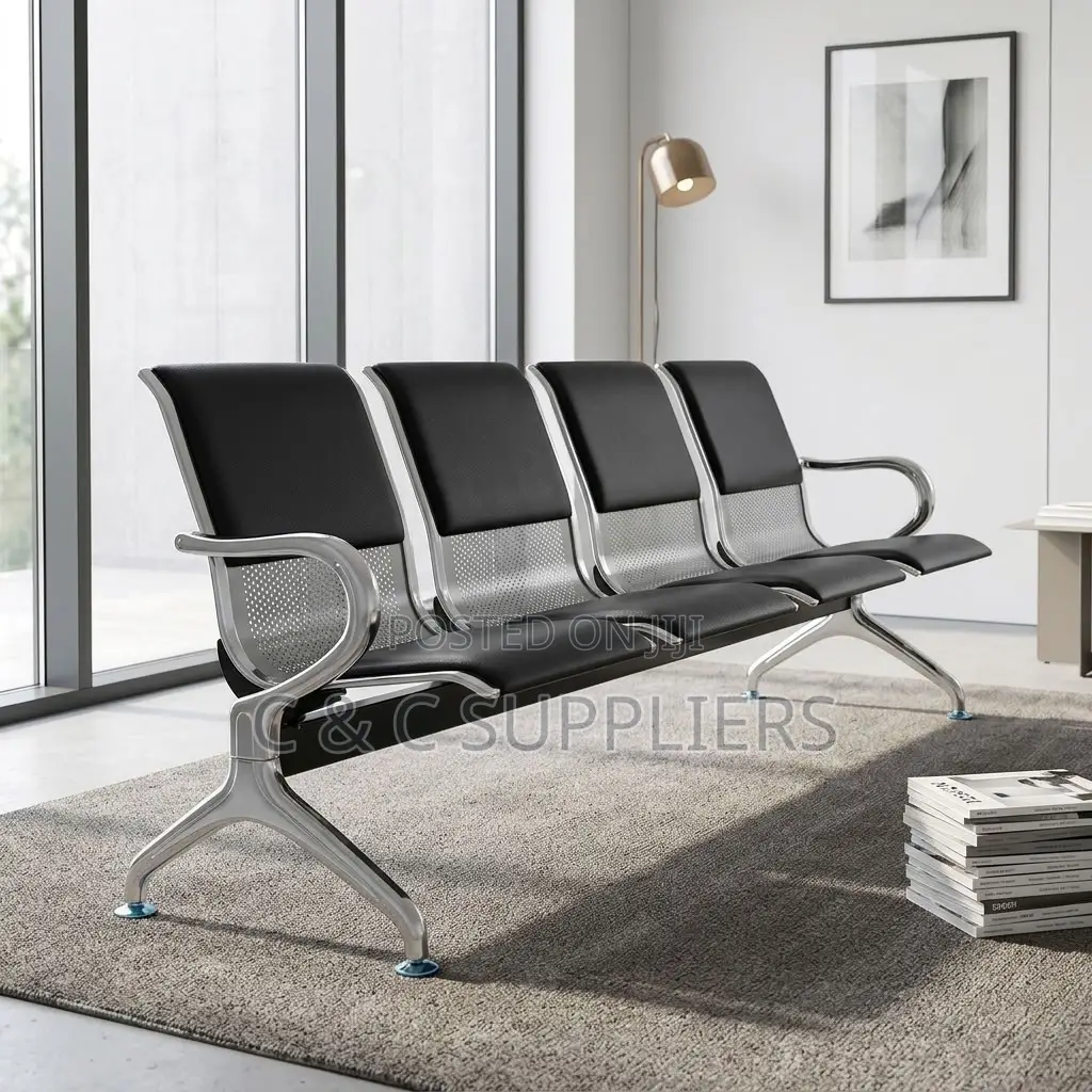 4-Link Semi Padded Reception Area Bench.