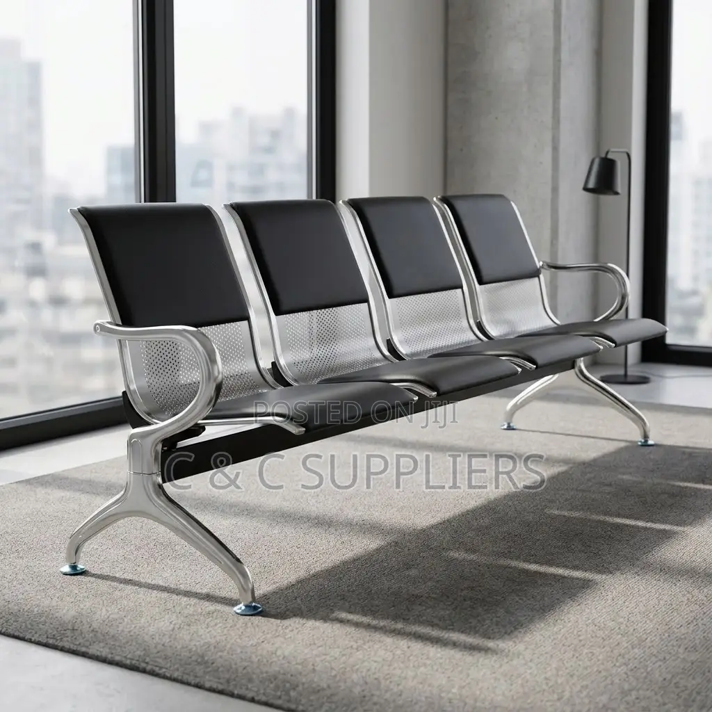 4-Link Semi Padded Reception Area Bench.