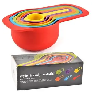 Measuring Cups and Spoons Set -6pcs-Multicolor