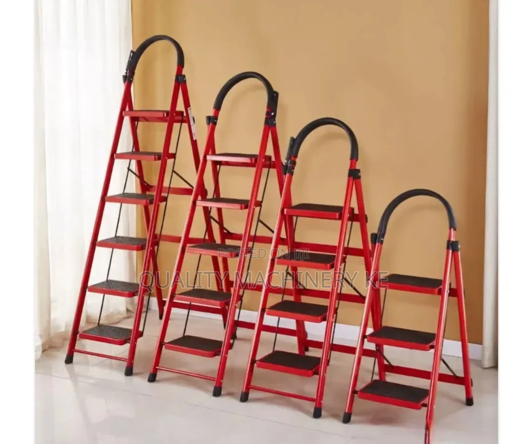 Red Aluminium 6step Strong Red Ladder