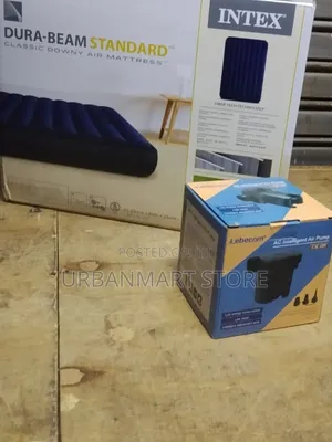 Brand New Intex Inflatable Mattress 6×6 With Free Electric Pump Now