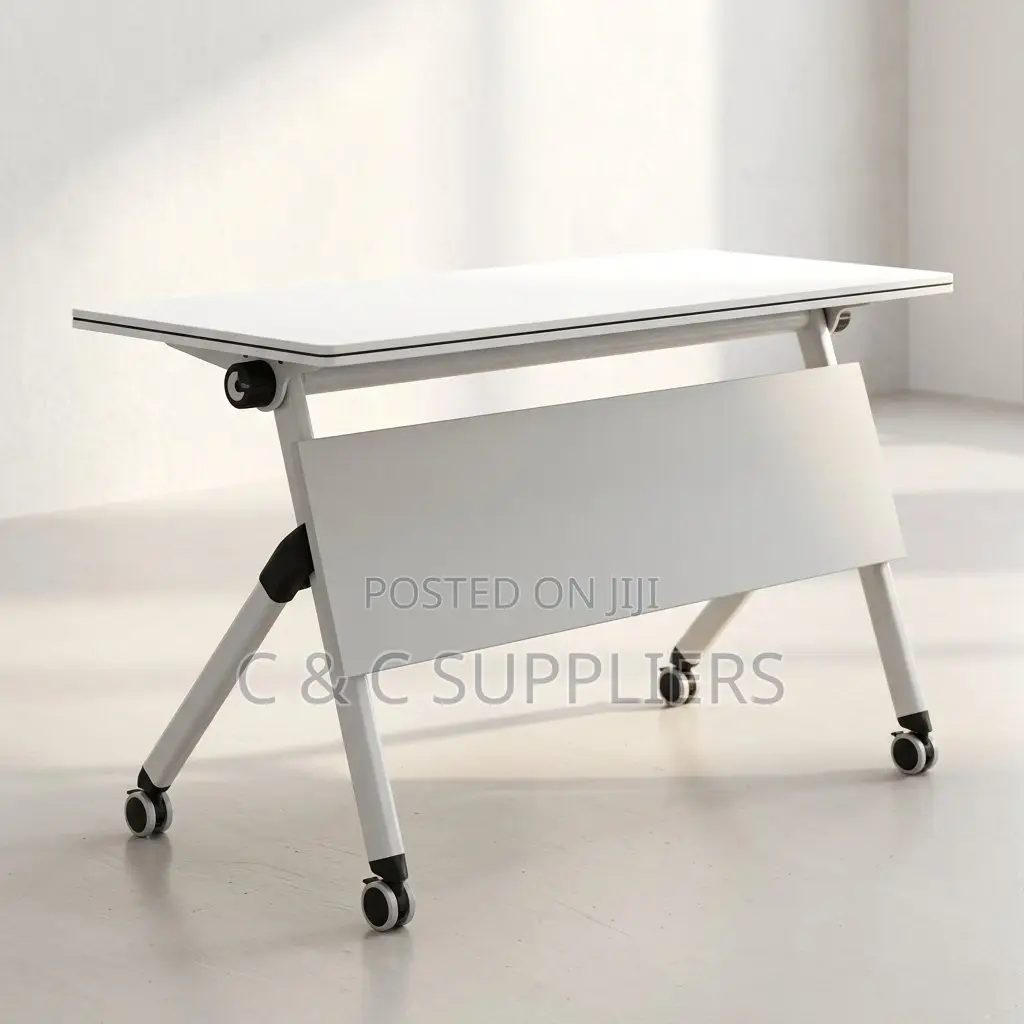 White Folding Training & Meeting Table.