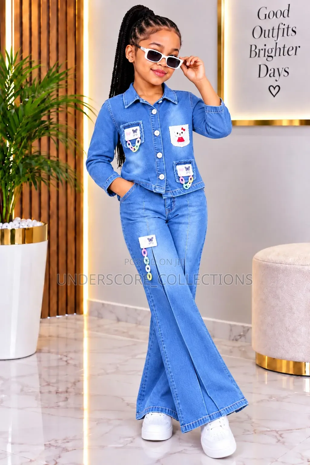 2pc Stylish Denim Set