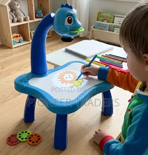 Educational Kids Art Drawing Projector Table