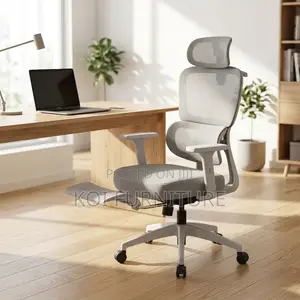 Executive Chairs | White Orthopedic Footrest Chair
