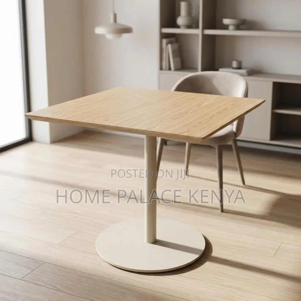 Dining Table; Metal Frame Mahogany Dining Table