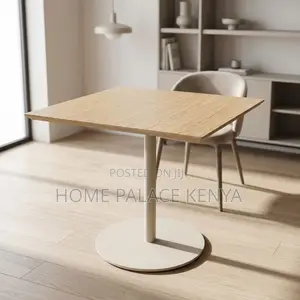 Dining Table; Metal Frame Mahogany Dining Table