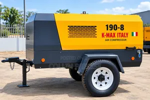 40KW K-Max ITALY 190-8 Portable Diesel Screw Air Compressor