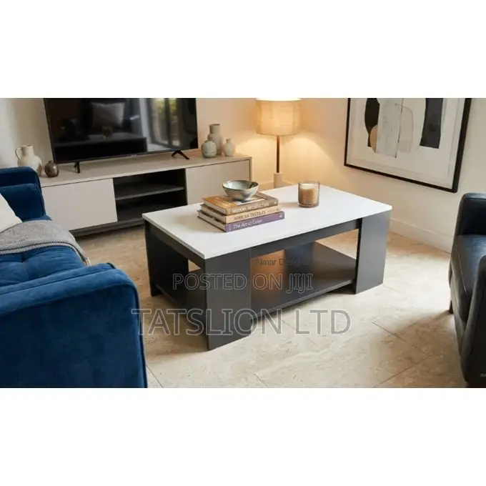 Modern Executive Julz Coffee Marble Laminated Coffee Table