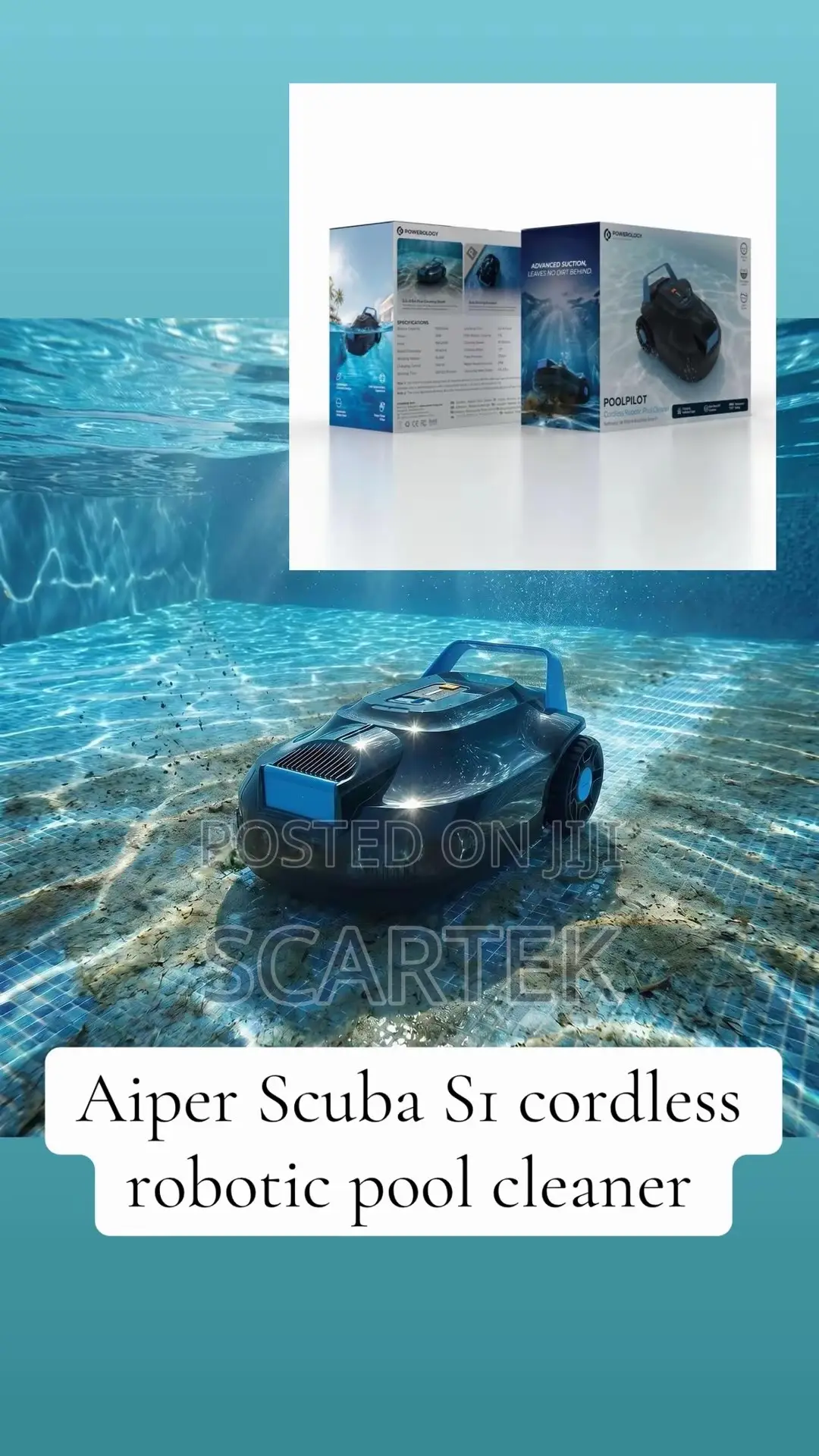 Powerology Pool Pilot Cordless Robotic Pool Cleaner (