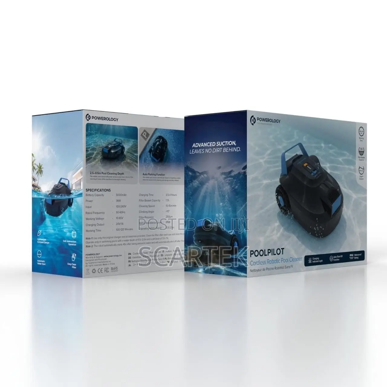 Powerology Pool Pilot Cordless Robotic Pool Cleaner (