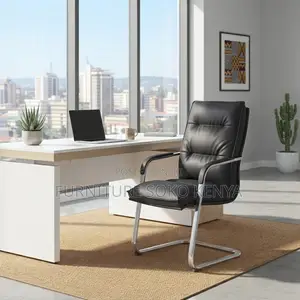 Executive High Seats | Leather High Back Sled Based Chair