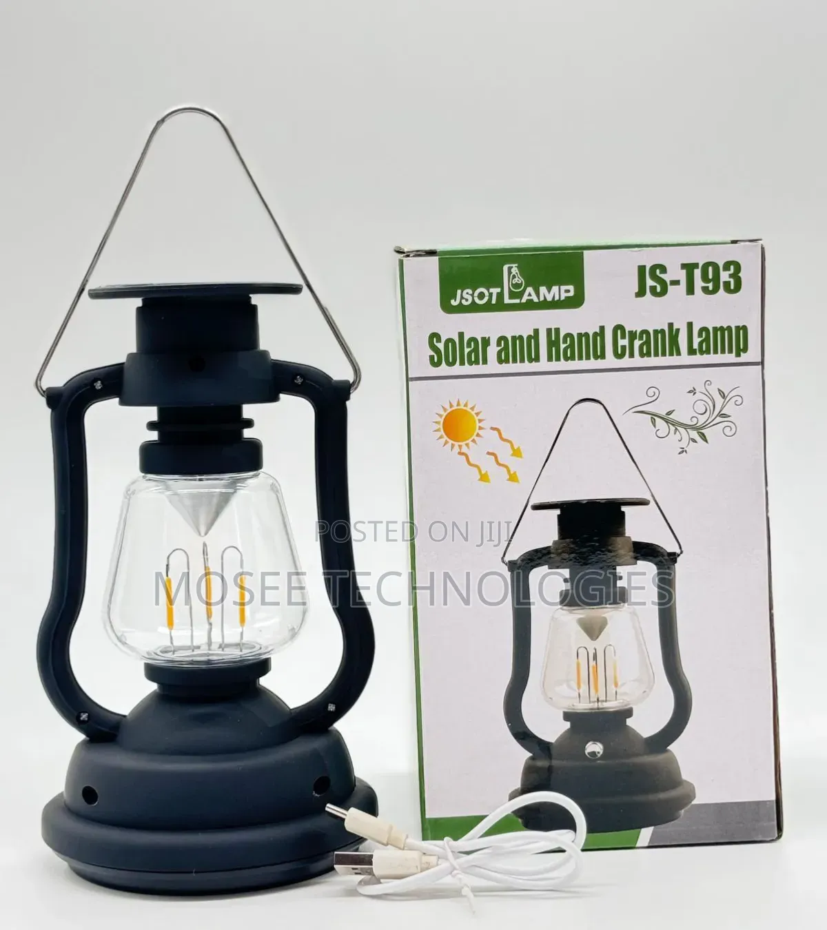 Portable Solar & Manual Charging LED Lamp