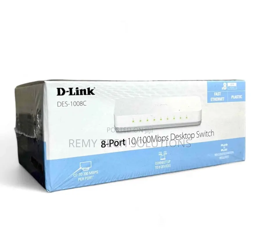 D-Link DES-1008C 8 Port Switch || D-Link DES-1008C 8 Port Switch