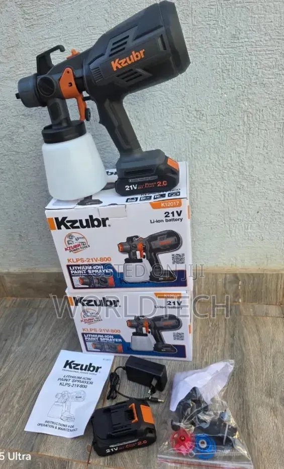 Kzubr Cordless Paint Sprayer/21v Rechargeable Paint Sprayer