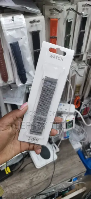 22mm Silver Stainless Steel Milanese Magnetic Loop Watch Strap