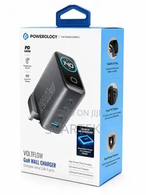Powerology Voltflow GaN Wall Charger (PD 140W)