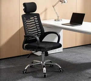 High Back Light Duty Headrest Mesh Swivel Chair