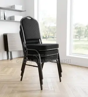 Ergonomic Stackable Black Auditorium Conference Chair