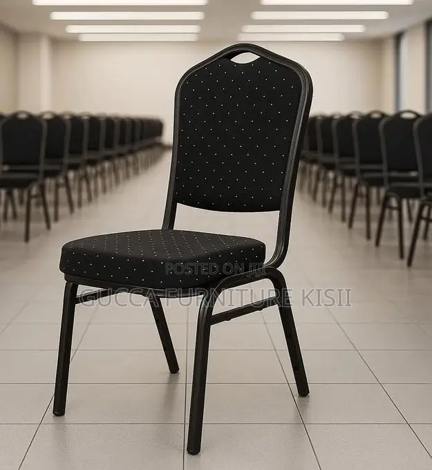 Ergonomic Stackable Black Auditorium Conference Chair