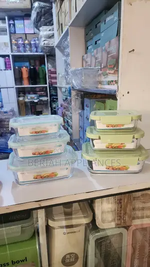 3pcs Borosilicate Glass Storage Containers