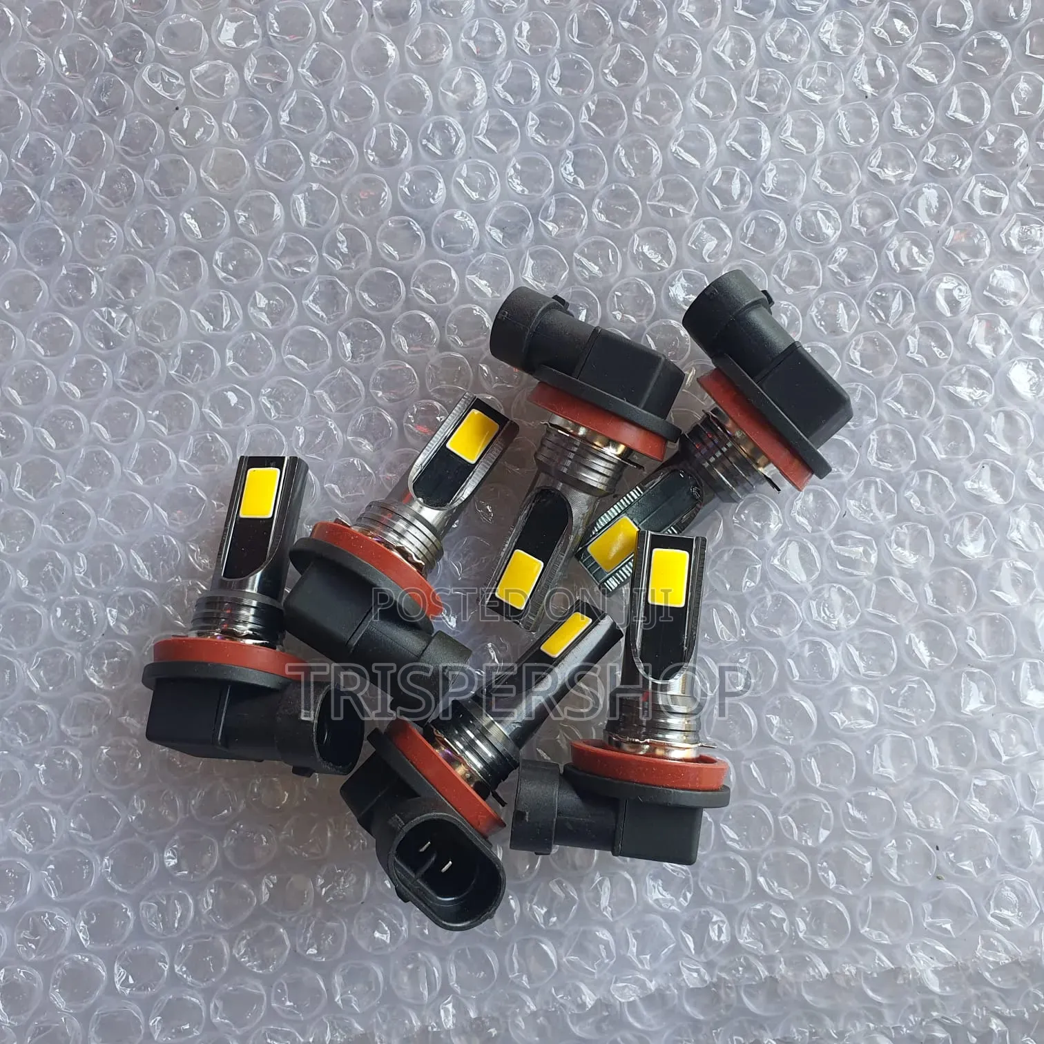 H11 Led Bulb Yellow Colour 12v Pair