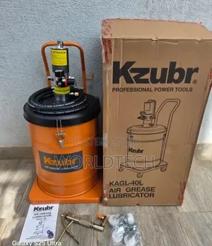 Kzubr Pneumatic Grease Gun/40l Air Grease Lubricator Bucket