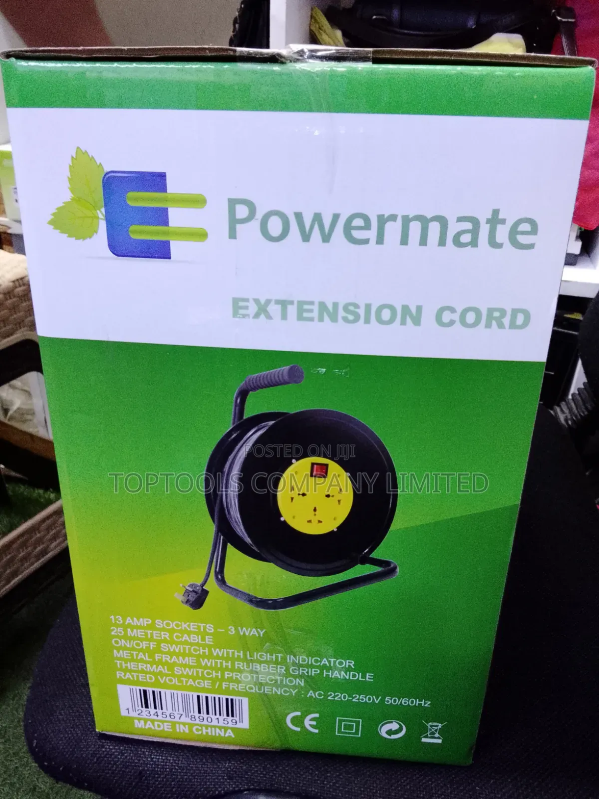 Power Extension Cable Reel 25mtr 2.5mm