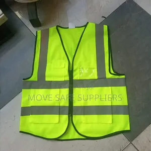 Zipped Reflector Safety Vest With Reflective Stripes