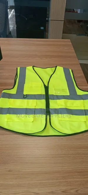 Zipped Reflector Safety Vest With Reflective Stripes