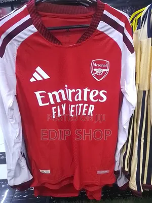 Adidas Arsenal Long Sleeved Home Kit PV Jersey. New Season