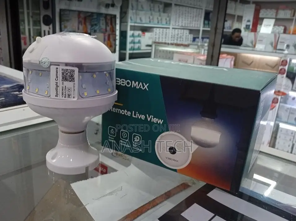 V380 Max 2mp Bulb Camera – Smart Wifi Security Camera.