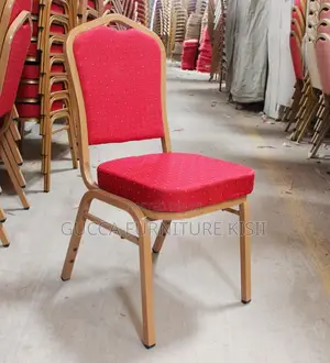 Velvet Red Midback Armless Banquet Chair