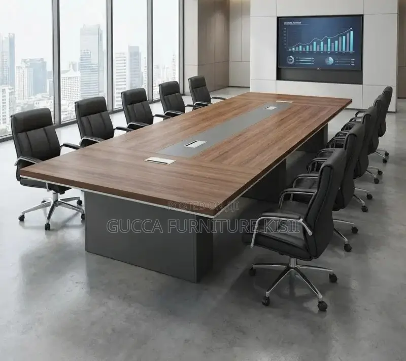 3 Meter Executive Boardroom Table With Power Supply